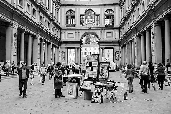 Galleria Uffizi - atelier apert des 20 piteurs